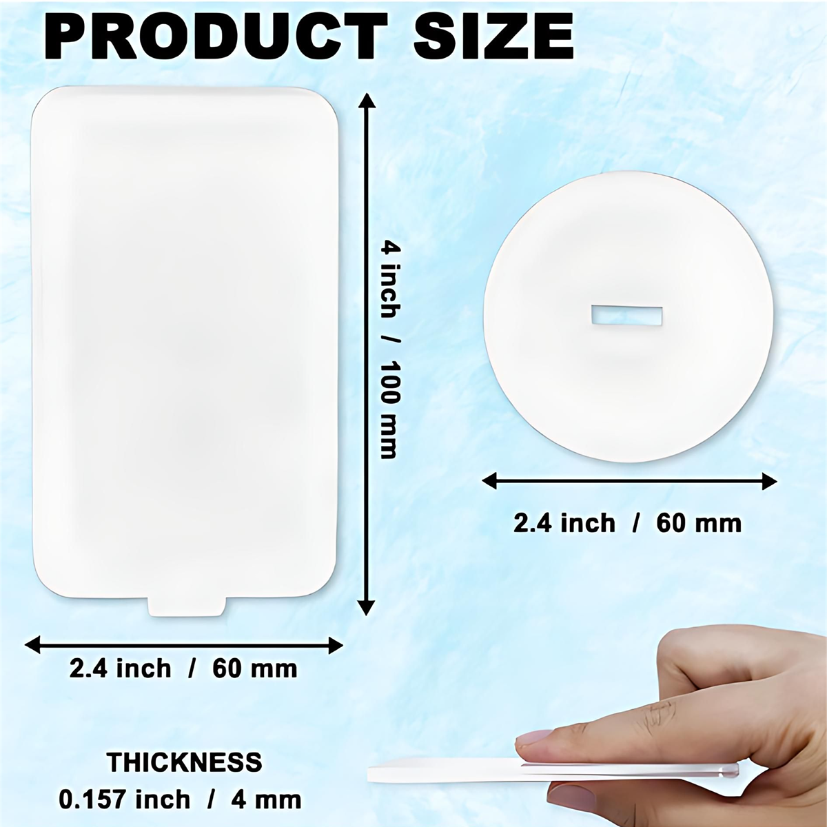 Sublimation Blanks Acrylic Photo Display Stand, 4" x 2.4" Table Sign blanks With Acrylic Base SKU#4X2.4ACPDISLPAY