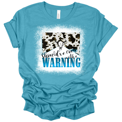 BELLA + CANVAS - CVC Jersey Tee - 3001CVC Heather Aqua Should Have Come With A Warning Shirt SKU#BCHA3001CVC00706S4