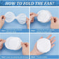 White Foldable Flying Disc Fans SKU#WFFAN