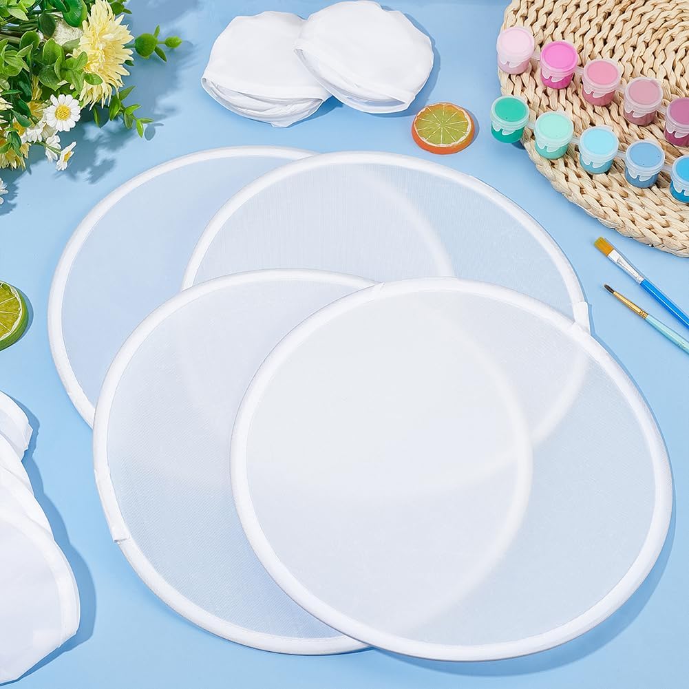 White Foldable Flying Disc Fans SKU#WFFAN