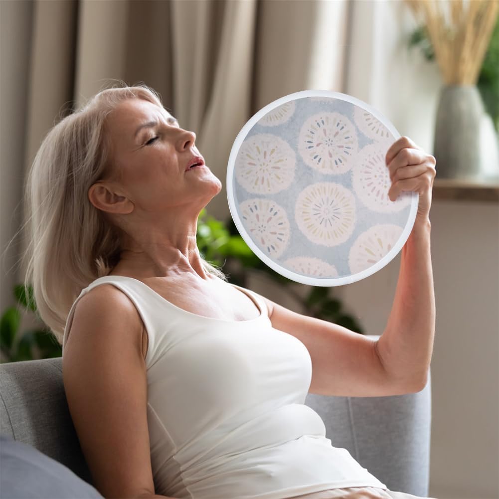 White Foldable Flying Disc Fans SKU#WFFAN