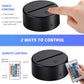 3D Night Led Light Base and Clear Blank Acrylic Sheet with Remote Controls and USB Cable, Adjustable 16 Colors DIY Acrylic Lamp Base Set SKU#3DADP