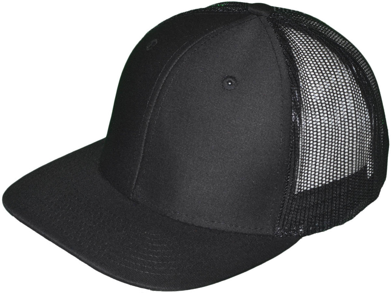 Blank Trucker Hats - 6 Panel SnapBack Mesh BK Caps (Compare to Richardson Trucker Hats 112) - 5216 SKU#HT_BKC_2812